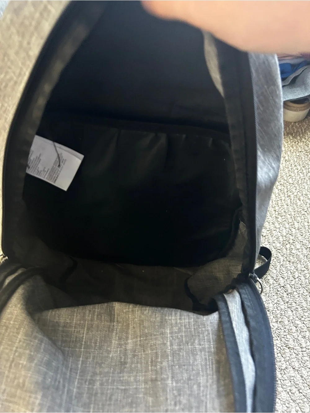 Jordan air backpack one size gray red black